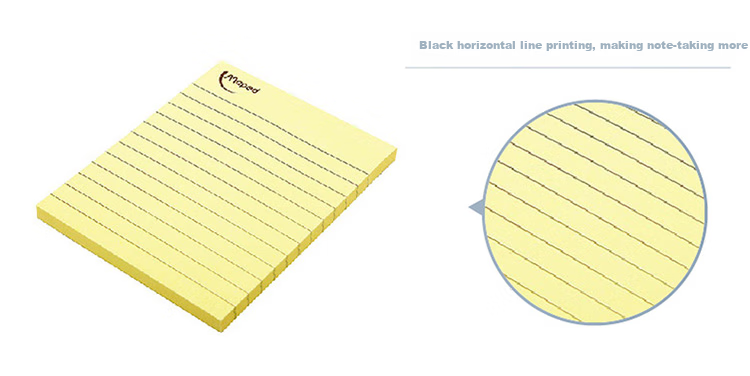 Maped Lined Memo Pads, Easy to Tear Off, Take As Needed, Daily Reminder, Office Notebook, Study Notes Sticky Notes, 771110AA [66 Sheets/book] 3