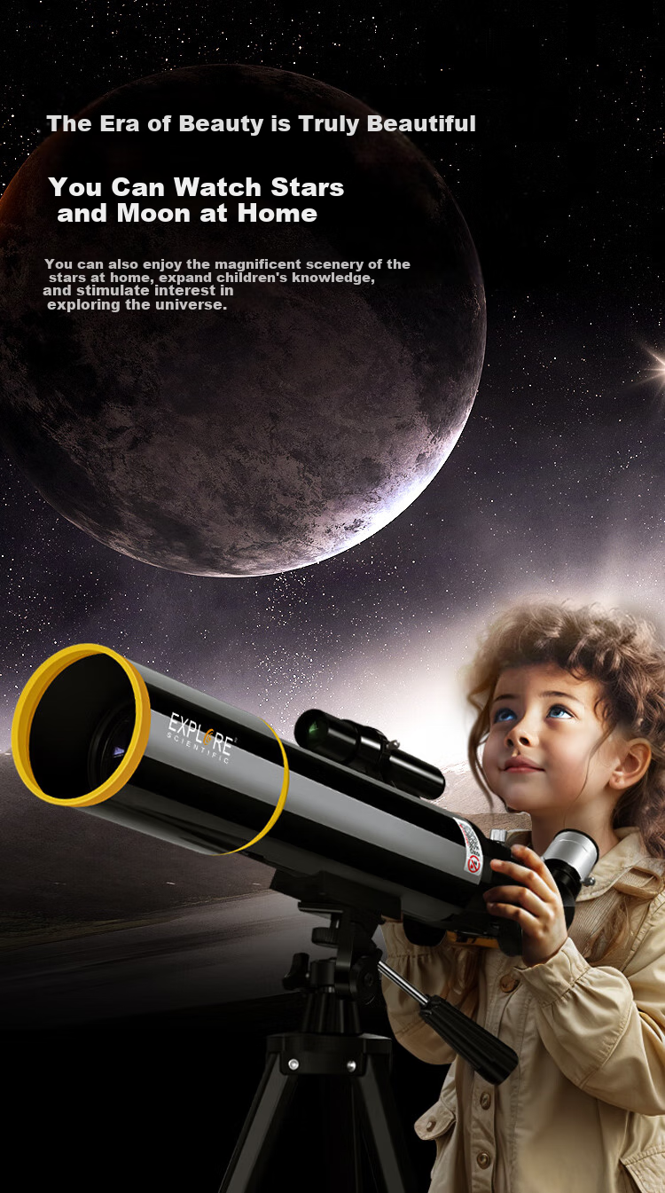 EXPLORE SCIENTIFIC Astronomical Telescope, High Magnification, High Definition, Professional Entry-Level, Boys' Stargazing, Elementary School Children's Day Gift 3