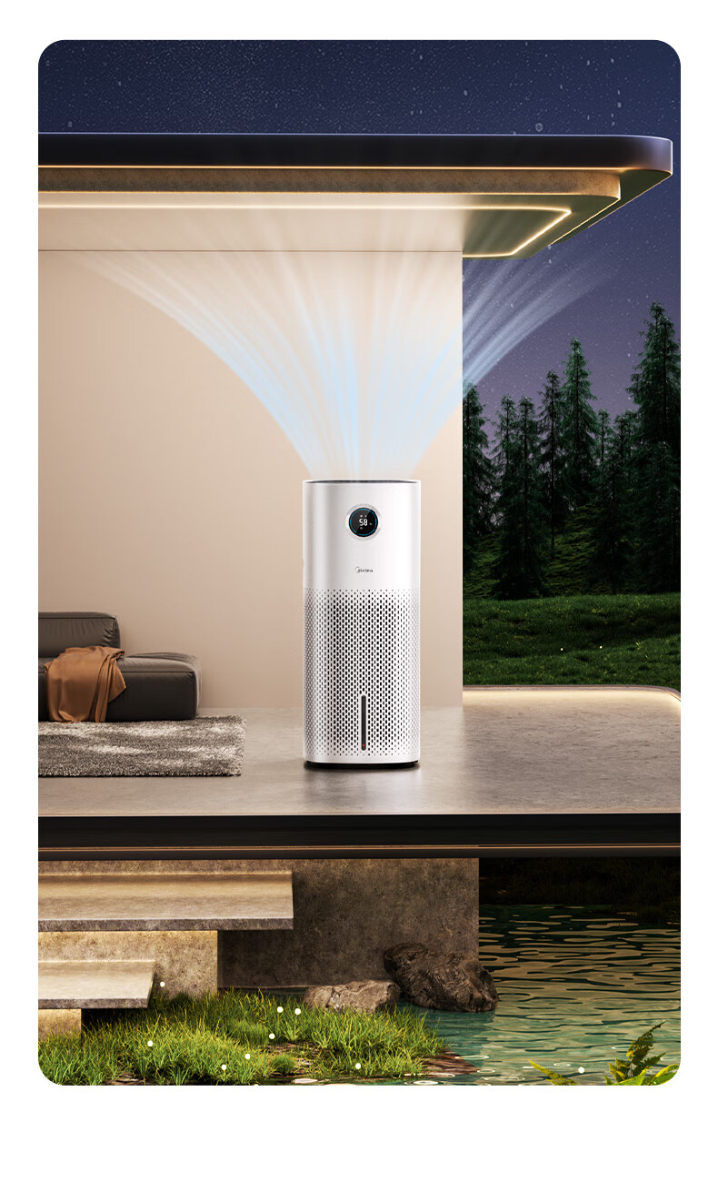 Midea [UV Sterilization] Mist-Free Air Purifier And Humidifier, Large Capacity Floor-Standing Home Bedroom Quiet Model for Pregnant Women And Infants, Rhinitis Relief, Gift for Women SZK-U12 HarmonyOS Smart Connectio 6
