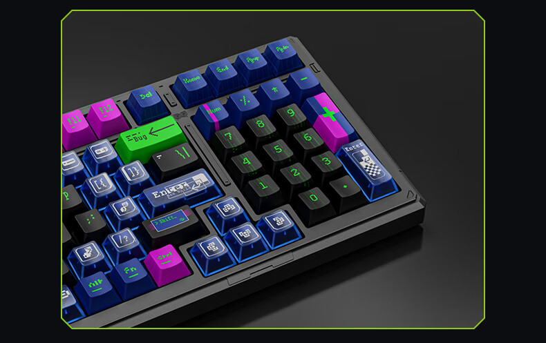 Ikbc Wireless Mechanical Keyboard with Wired Bluetooth Triple-Mode RGB Customizable Gaming High-End Aesthetic Office Computer Keyboard Sold by JD Gasket 5-Layer Padded 7
