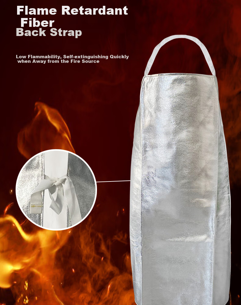 Shengfang Aluminum Foil Fire-Resistant Heat-Insulating Apron, 1000°C Scald-Proof Heat-Resistant Fireproof Steel Plant Smelting Insulation Suit 3