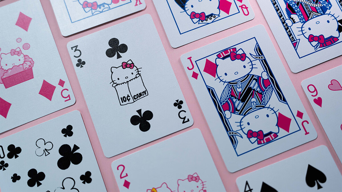 BICYCLE Hello Kitty Sanrio Collaboration Classic Bicycle Playing Cards Set of 1 10