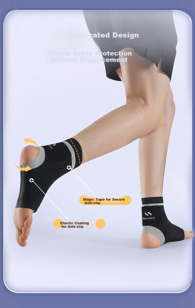 NAILEKESI N Ankle Brace, Post Sprain Recovery Support, Ankle Injury Basketball Sports Medical Ligament Injury Joint Fixation L 5