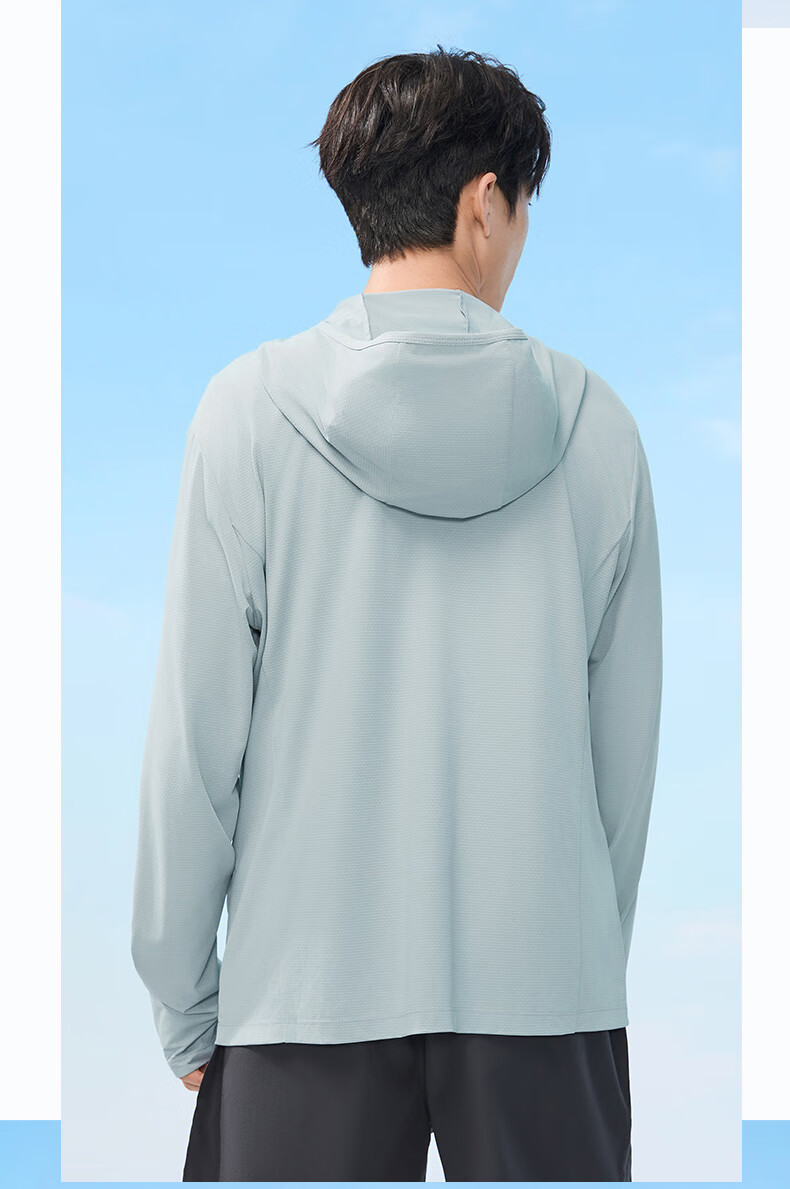 Huili Sun Protection Hoodie for Men, Outdoor Skin Coat UPF50+, Lightweight Breathable Sports Fishing Jacket Outerwear for Me 19