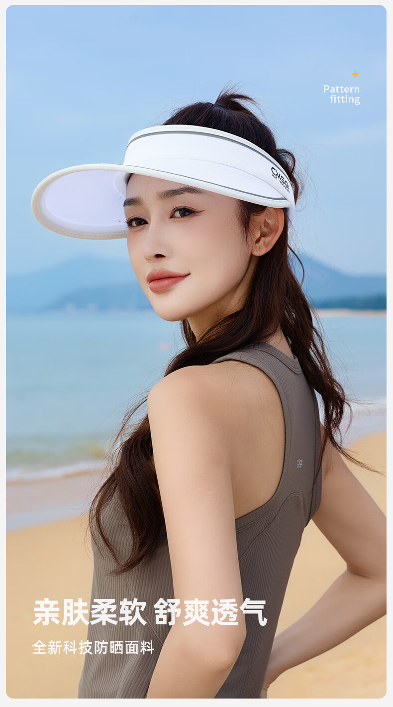 GRGN Sun Protection Hat for Women, Visor Cap, Summer Sun Hat, Outdoor Versatile Cool Hat, Face-Covering UV Protection Cap for Wome 2