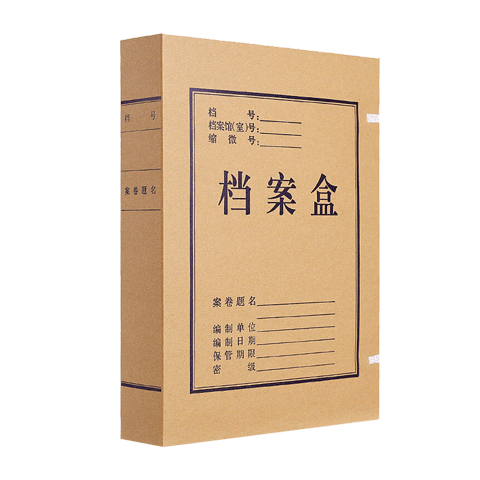 DiLe Premium Series Acid-Free Kraft Paper File Box, Large Capacity A4 Document Storage Box, 2cm Office Supplies, Pack of 10, 1322