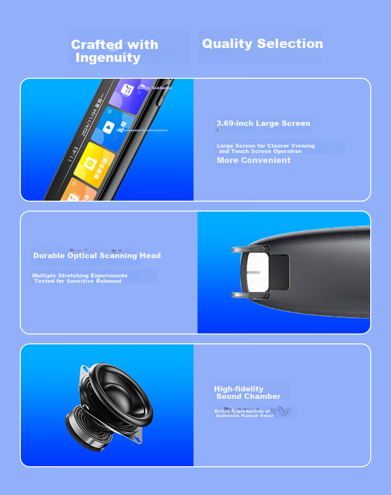 Newsmy Dictionary Pen A7 English Reading Pen Primary and Secondary School New Curriculum Standard Textbook All-Subject Synchronized Scanning Learning Pen Electronic Dictionary Translation Pen Vocabula 4