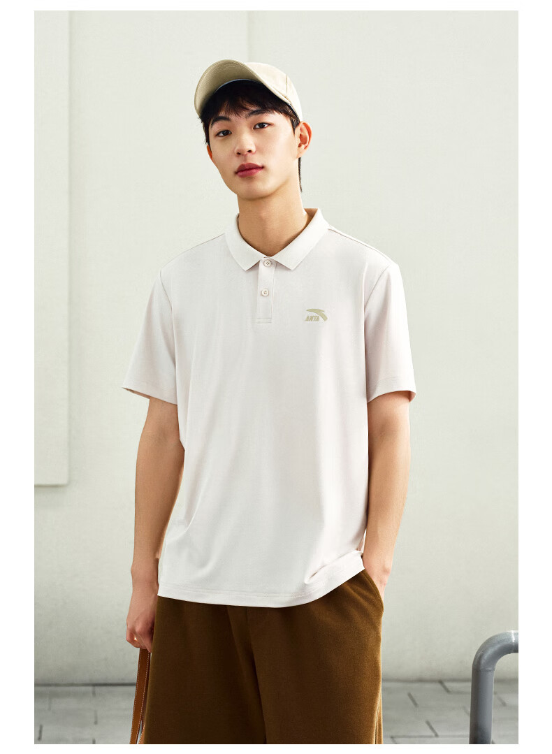 Anta Xingdong Polo | Casual Collared Short Sleeve Men's Summer Quick-Dry Business Commuter Colorful Polo Shirt Top 7