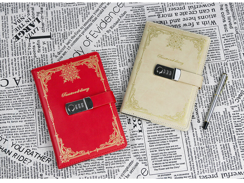 Weimei Password Lock Notebook A5 Password Diary Lockable Portable 25K High-Quality Thick 100-Page Journal Customizable Logo 1