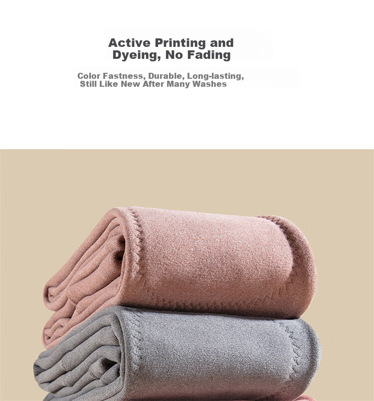 Hengyuanxiang [Best-Selling 50,000 Sets] Women's Thermal Underwear with Wool Knee Protection Patches, German Velvet High-Waist Seamless Autumn Pants Cotton Trousers, Dark Gray 21
