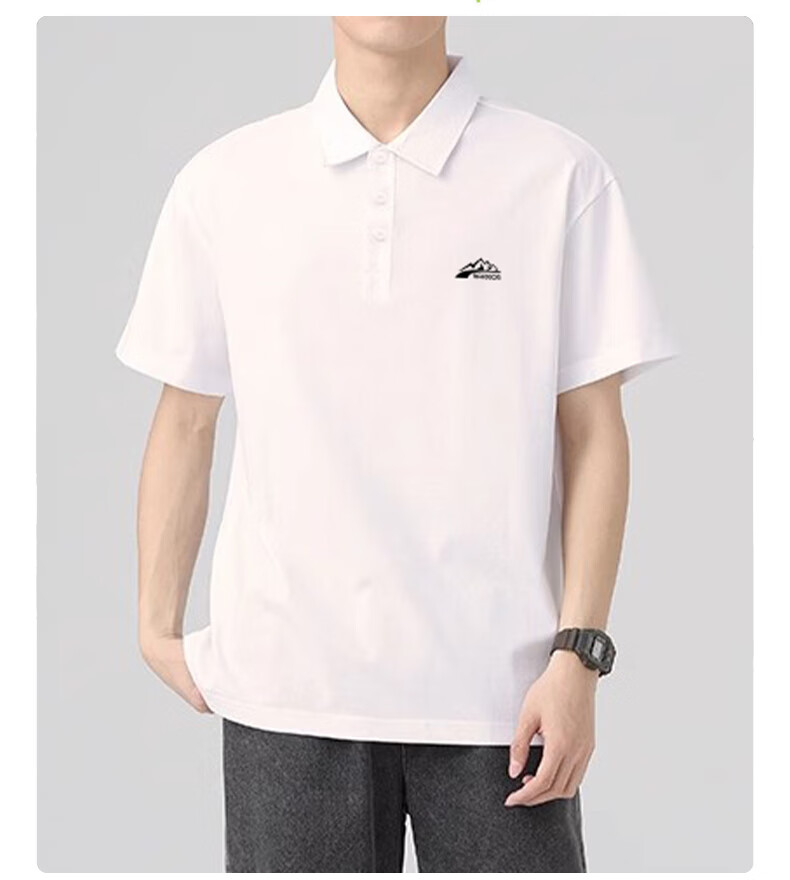 Warrior Men's Polo Shirt Summer Short Sleeve Ice Silk Quick-Dry Breathable Casual T-Shirt 2