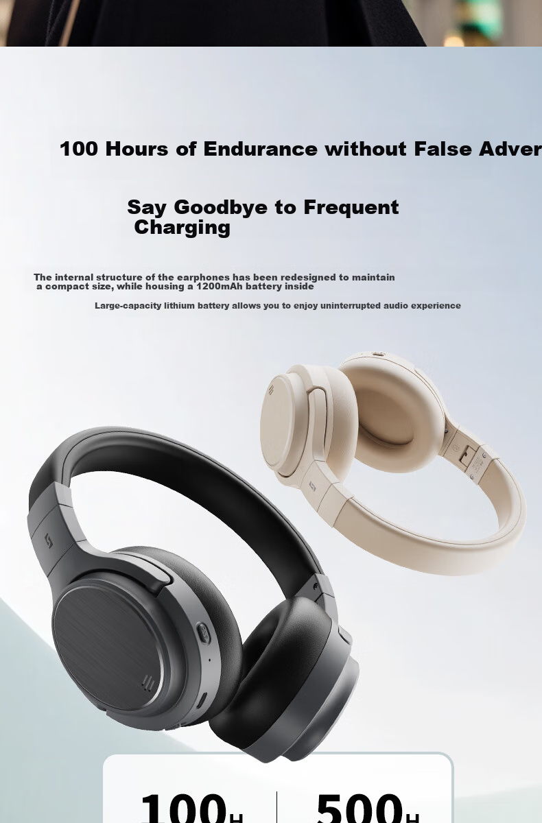 Holy Serpent Gazer [2026 New Model | Hybrid Active Noise Cancellation] Bluetooth Headphones, Over-Ear Wireless Gaming Headset with Sound Isolation, Compatible with Apple, Huawei, Xiaomi Computers And PC 9