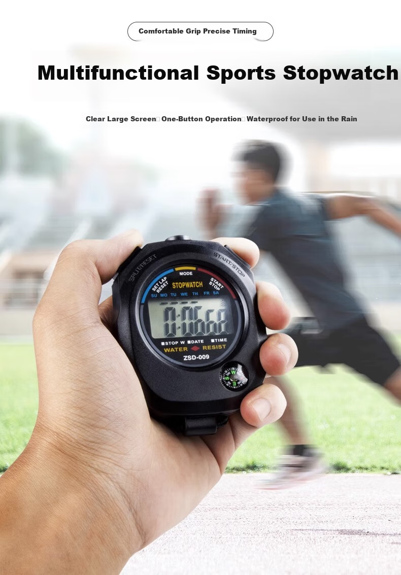 Antianqitian Electronic Stopwatch Timer for Sports Competitions, Running, Track And Field Training, Swimming Referee Timing 1