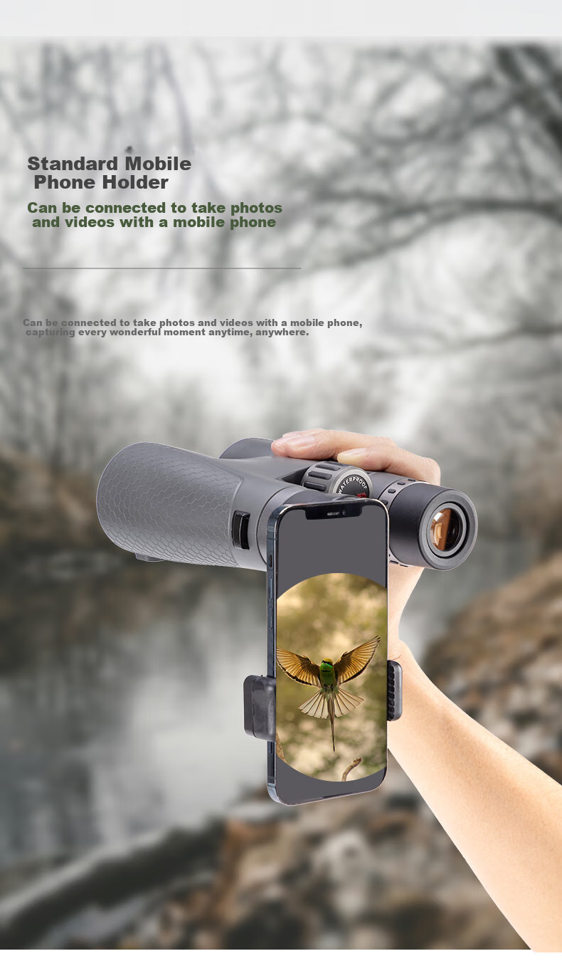BOSMA Fenghu 2nd Generation 12x50ed Binoculars, Micro-Prism Field Magnesium Alloy, Waterproof, Honeybee Tracking, Scenery Viewing, Low-Light Night Visio 25