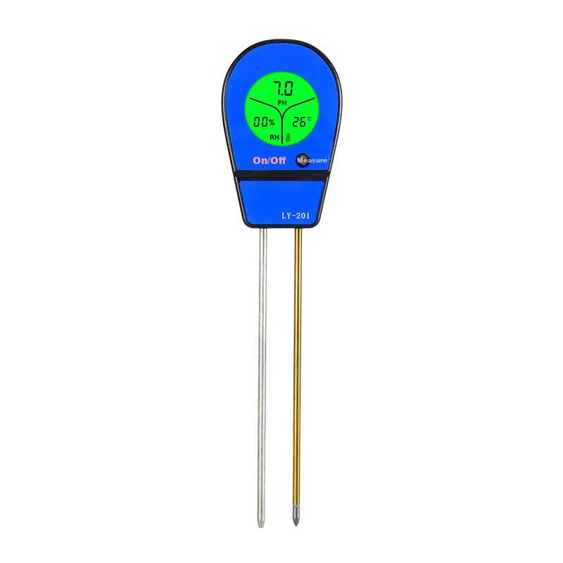 Lecarey 3-in-1 Soil Tester with Digital Display - High Accuracy Temperature, Humidity, pH, Acidity and Alkalinity Meter for Plant Nutrition Testing