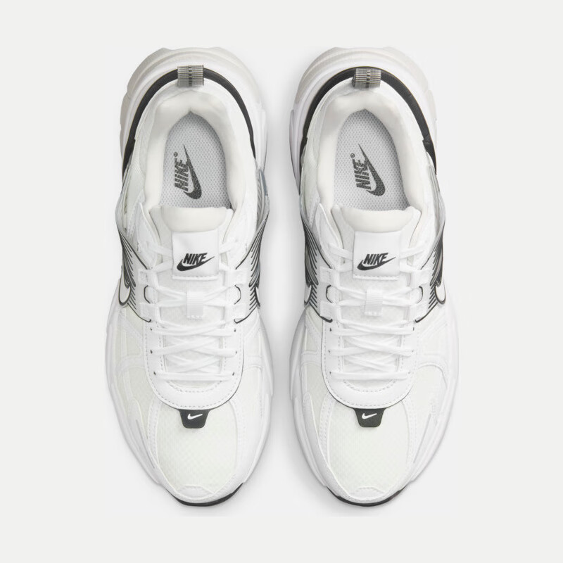 NIKE Women's Casual Shoes V2K RUN Sneakers HF5342-100, White And Black, Size 36.5 4