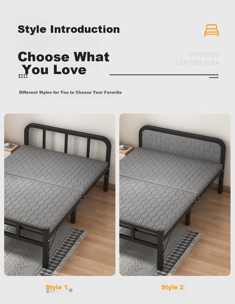 Chibailun Folding Bed, Single Bed for Home Use, Simple Bed for Office Nap, Dormitory Hard Board Bed, Portable Bed for Rental Apartments 11