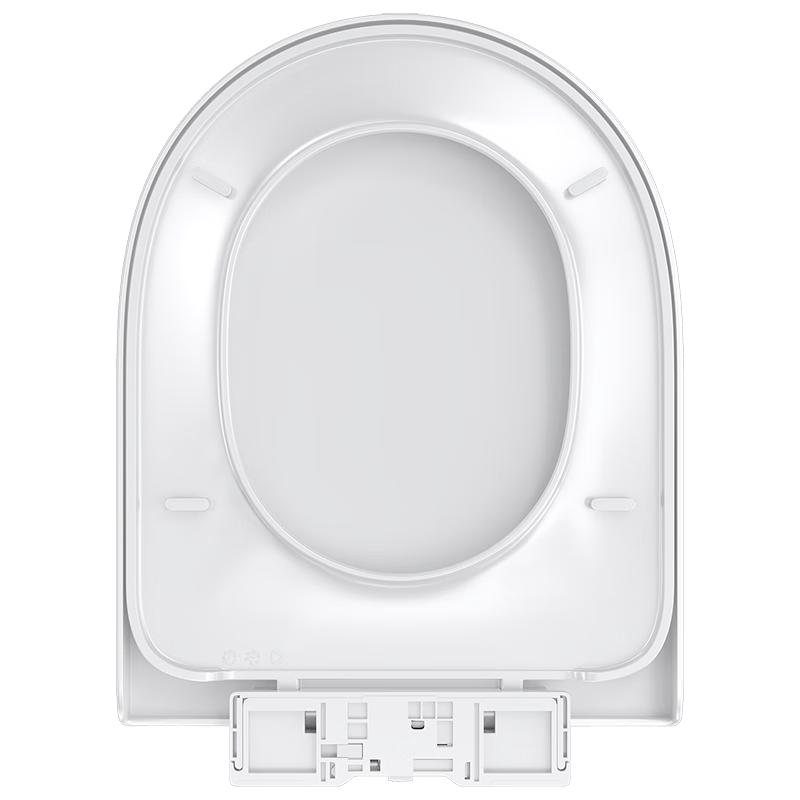 Larsd U02 Toilet Seat Cover Universal Old-Style Cover Plate Toilet Accessory, Thickened Slow-Close U-Shaped Toilet Seat Lid