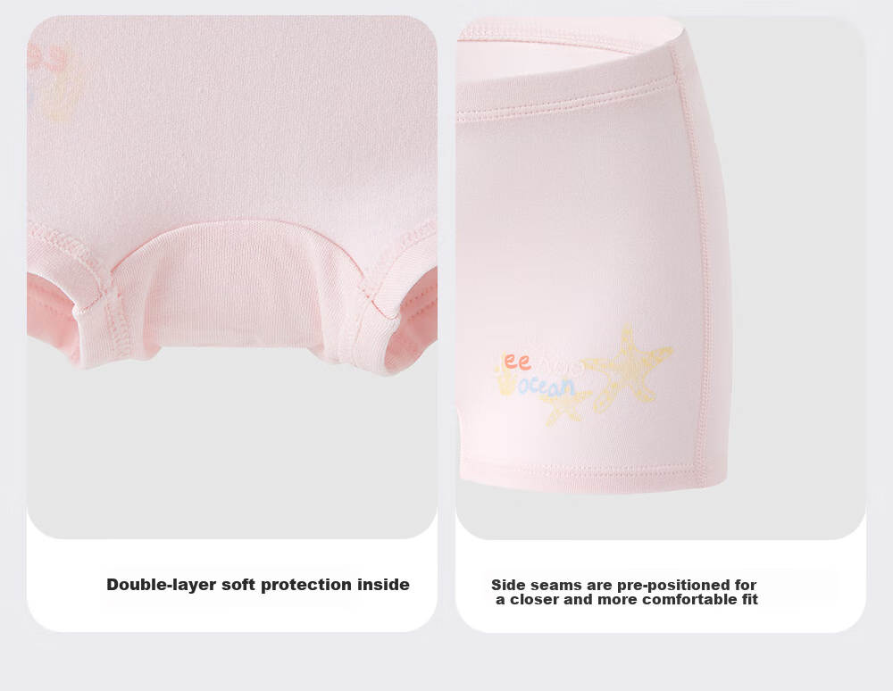 YEEHOO Children's Underwear Breathable 7A Antibacterial Baby Boxer Briefs Gift Set for Boys And Girls, Comfortable Shorts That Don't Pinch The PP 22