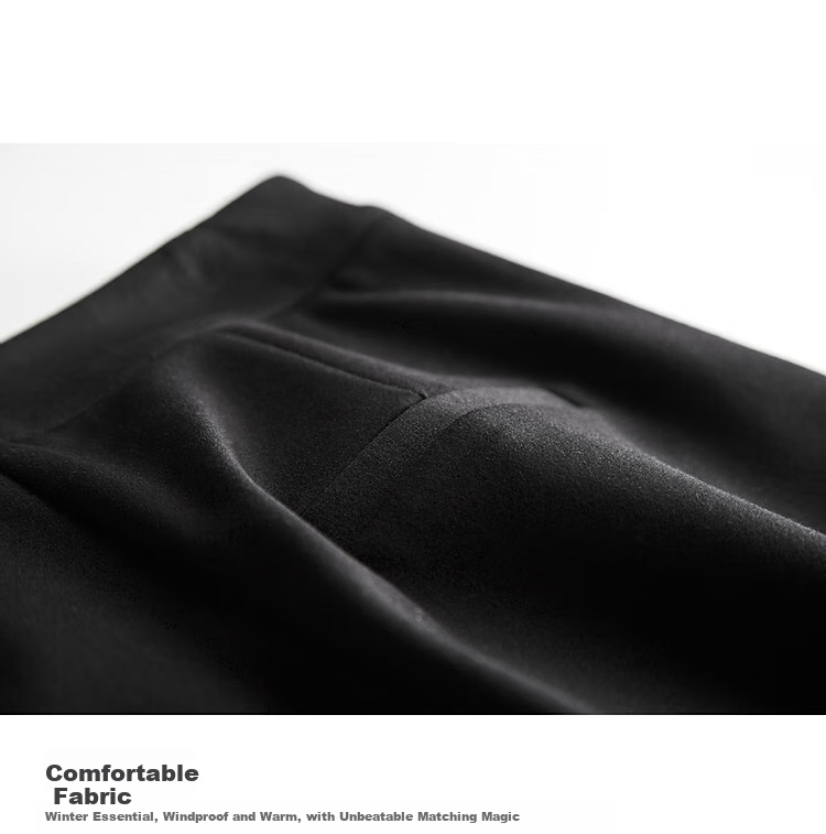 DME Warm Capture Winter Lightweight Insulation Cold-Proof 90% Duck Down Filling Versatile Women's Flared down Pants, Carbon Black, Size L 4