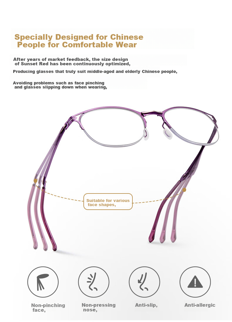 Xiyanghong Reading Glasses for Women, High Definition Anti-Blue Light Foldable Portable Brand Gift for Mom's Birthday E9071Z 150 Degree 7