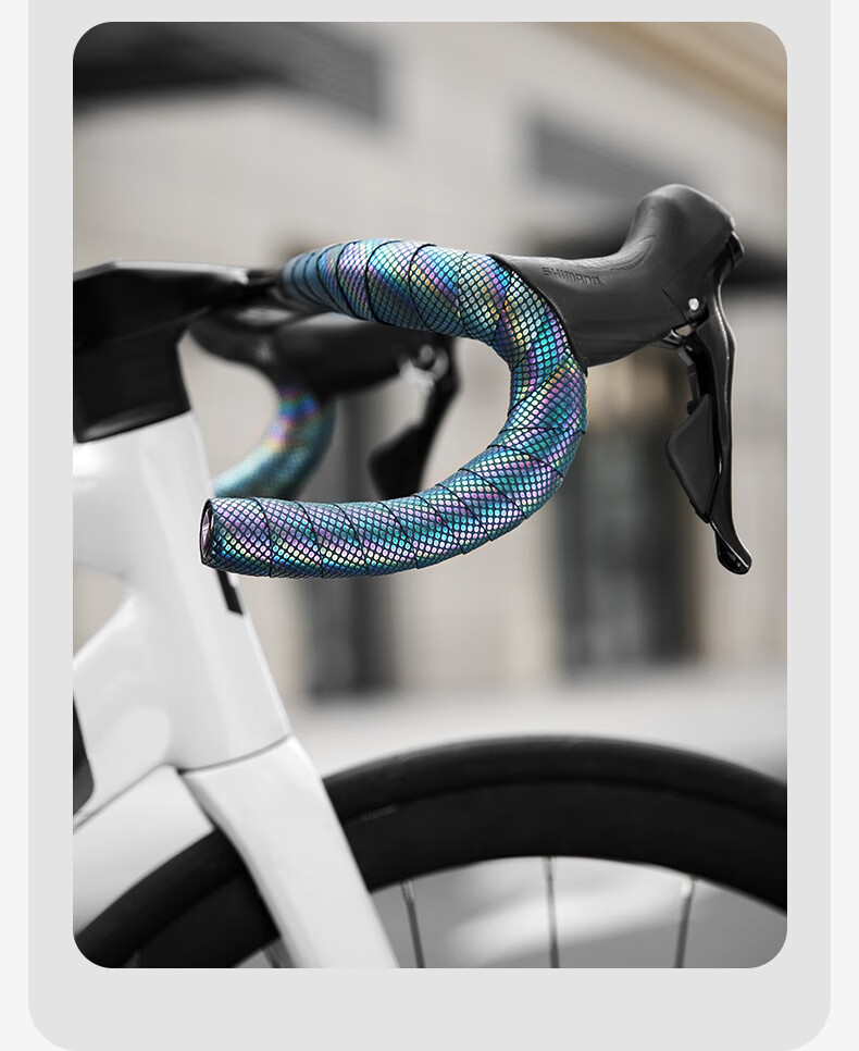 Captain Tas Bicycle Handlebar Tape Shock-Absorbing Non-Slip Road Bike Handlebar Wrap Wear-Resistant Thickened Cycling Equipment Dragon Scale 5