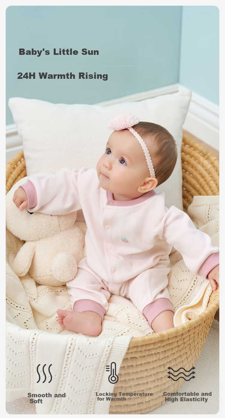 DAVE & BELLA Newborn Baby Clothes Romper Spring And Autumn Outfit for Baby Boys And Girls Long-Sleeve Bodysuit Onesie 1