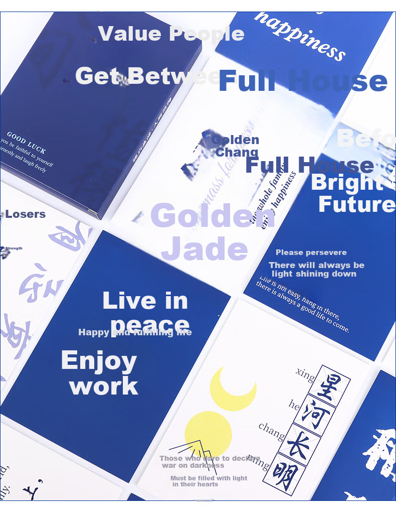 Touch Fish Postcards, 30 Pieces, Chinese Style Inspirational Creative Greeting Cards, Celebrity Cards, Student Gift, Top Scholar Exam Blessing, Male And Female Students' Day Gifts, Beautiful Wishes 9