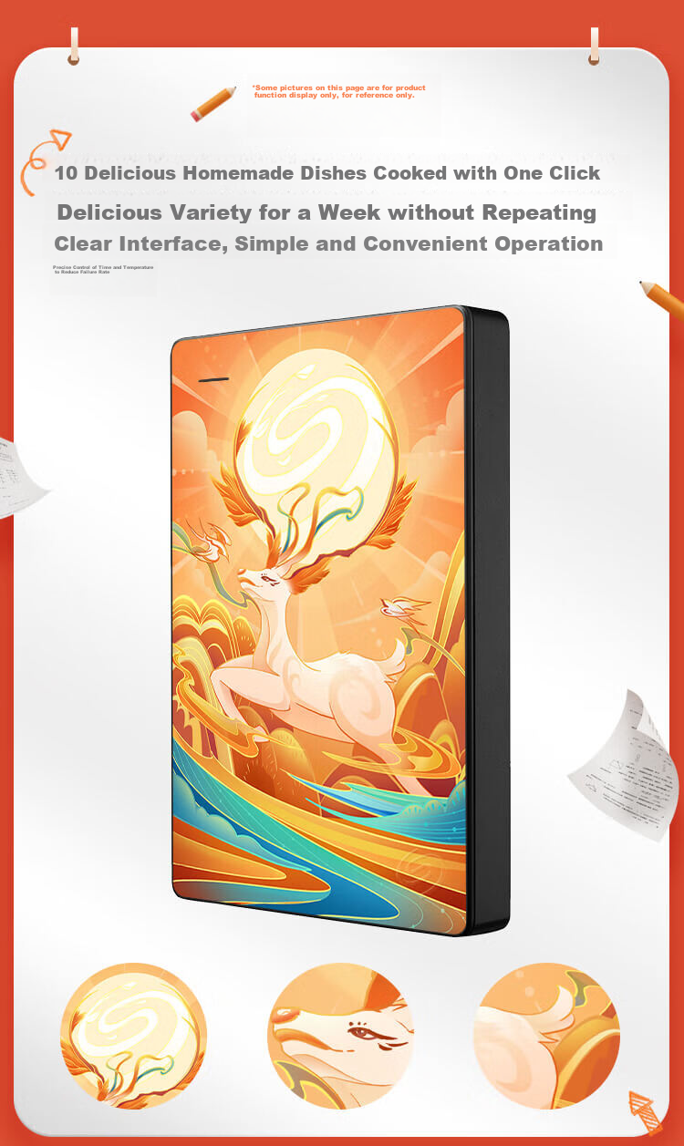 SEAGATE Portable Hard Drive, 1TB, USB3.0 High-Speed, SEAGATE Simple Custom Edition, Mechanical Hard Drive, Compatible with Mac, Convenient, Lu Ming Zhi Xi 2