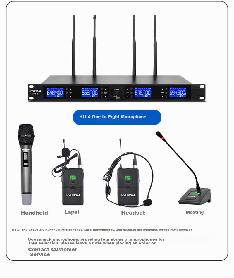 HYUNDAI BK10 Professional Small to Medium-Sized Conference Room Audio System, Wall-Mounted Speakers, Bluetooth Amplifier, Wireless Microphone Combination for Teaching, Training, And Shop Systems Equipment 20