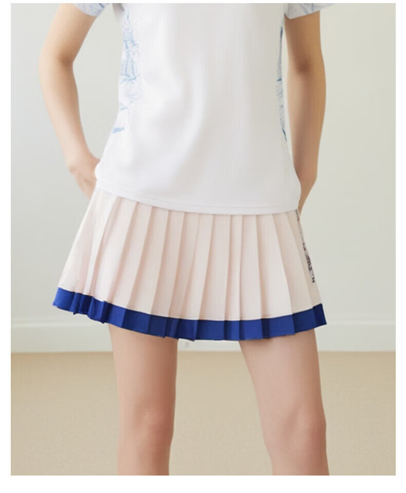 YONEX Badminton Dress for Women, Tennis Sports Skirt for Training And Competition, 220145TCR, White, Size O 7