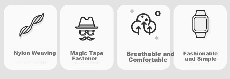 BHO Compatible New Apple Watch Band, Nylon Loop Strap for Apple Watch S12/S11, IWatch S10/9/8/7/Ultra4/SE3/2 Sports Band 2