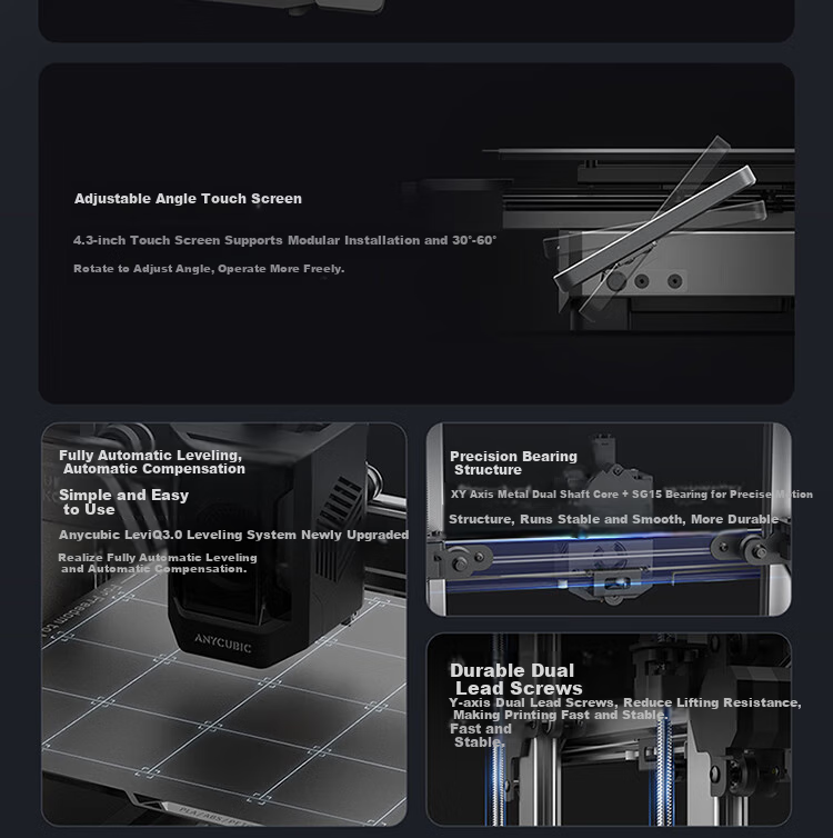 Zongweilifang 3D Printer, Fully Automatic Leveling, FDM Home-Use High-Speed Desktop Multi-Color Printing, Multiple Color Cartridges (Compatible with K3/K3V2) 17