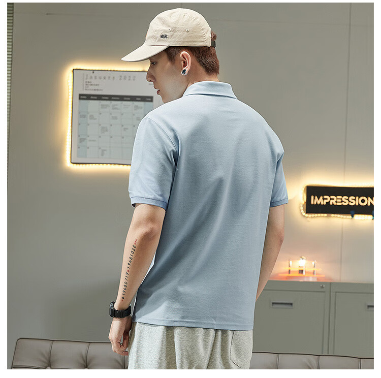 TonLion 2026 New Short Sleeve Polo Shirt Summer Men's Short Sleeve Collar Casual Versatile Top 8