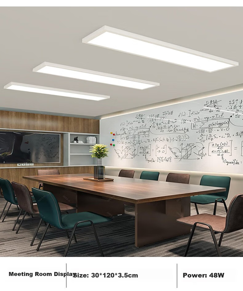 Dengling Surface-Mounted Panel Light, Full Spectrum Eye Protection, 300x1200 Ceiling LED Panel Light, Rectangular Fixture for Office Use 10