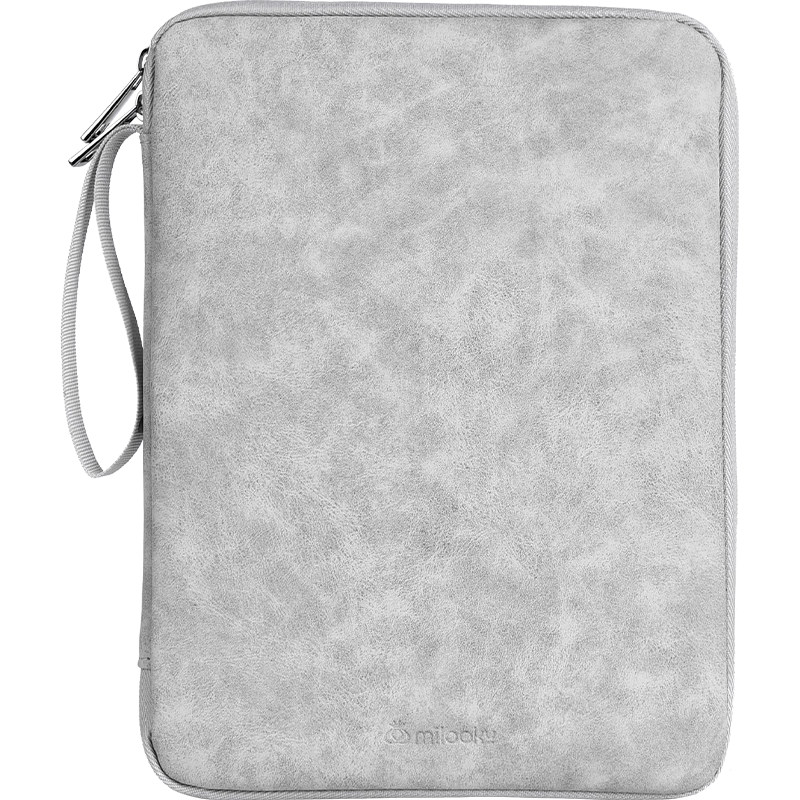DiyiGongfang IPad Storage Case, 9/11 Inch Large Capacity Business Travel Data Cable Organizer, Casual Lightweight Travel Tablet Protective Cover, Galaxy Gray