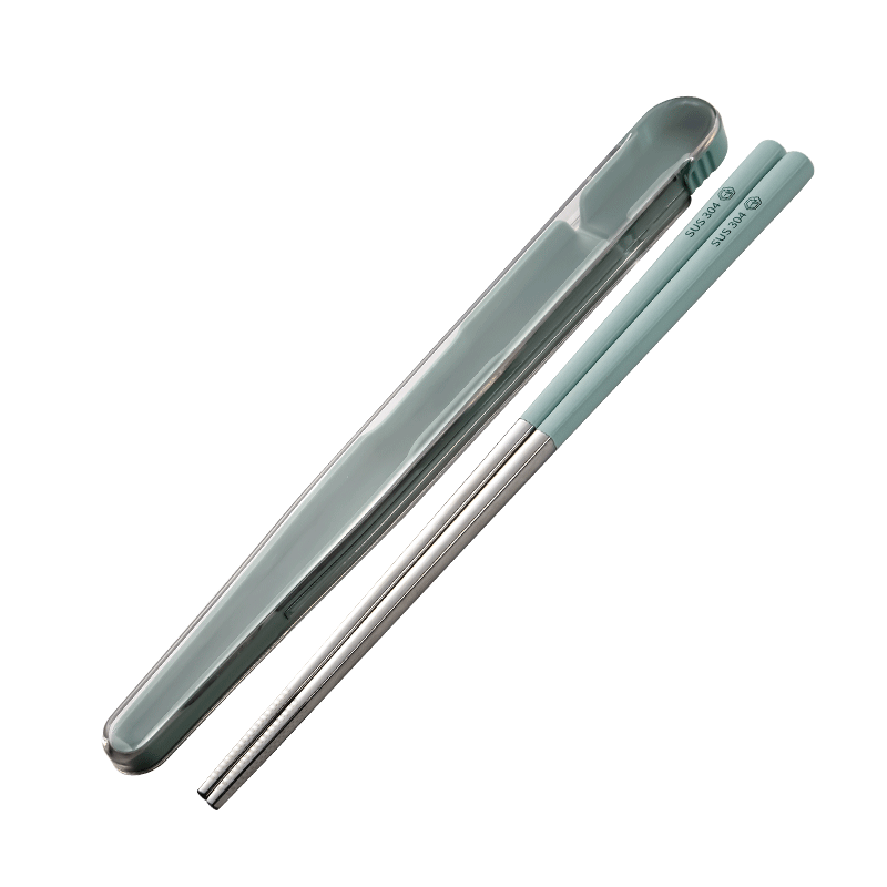 JD Original Chopsticks, Student Cutlery, 304 Stainless Steel, Portable Dining Utensils for Office Workers And Dormitory Use [Baked Paint Process]