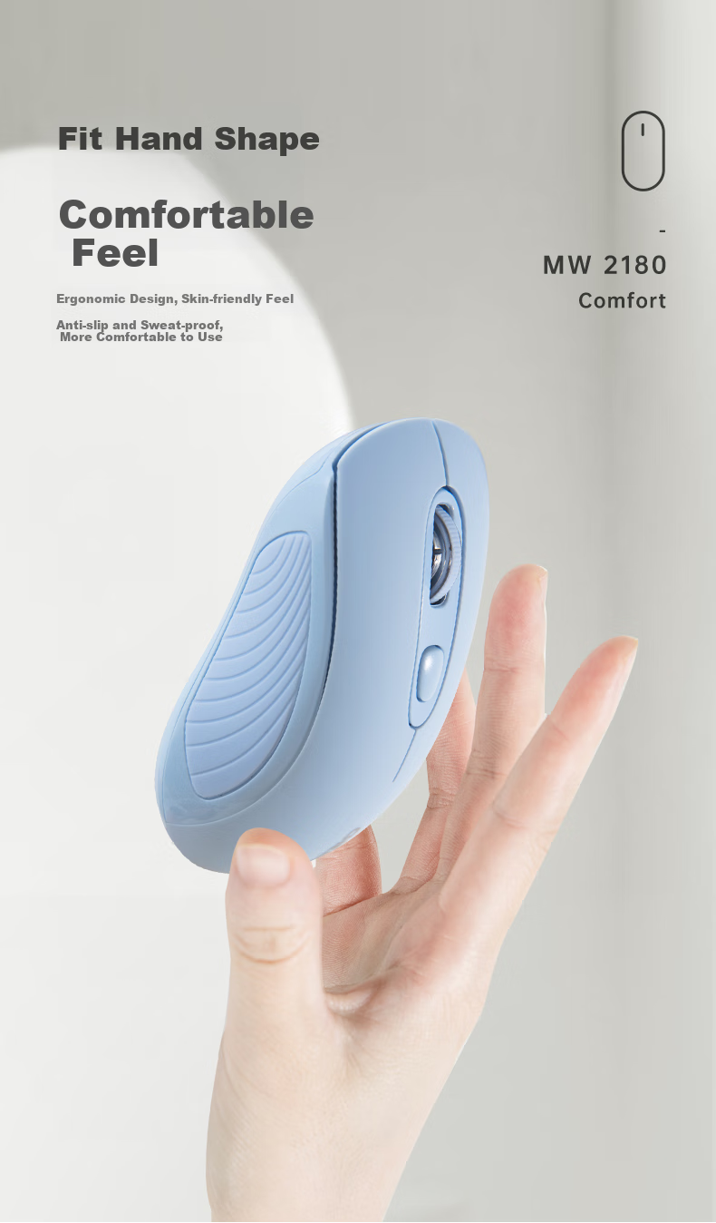 CHERRY MW2180 Wireless Mouse, Office Mouse, Portable Mouse, Laptop Mouse, Pear White Color 4