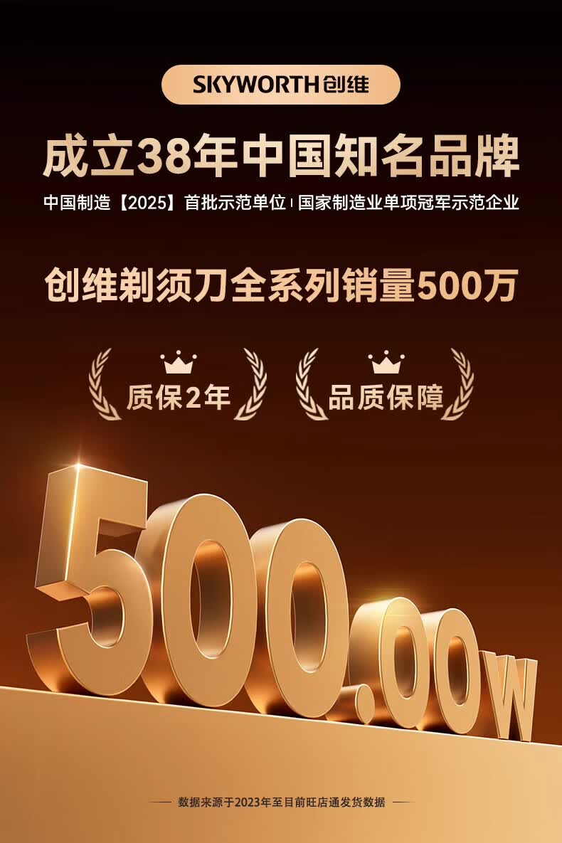 Skyworth [Mid-Autumn Festival Gift] Xingzhe Electric Shaver Razor for Men, Self-Operated Mini Portable Model, Clean Shave, Gift for Boyfriend, Husband, Father, Valentine's Day, Birthday, Holiday Price Protectio 1