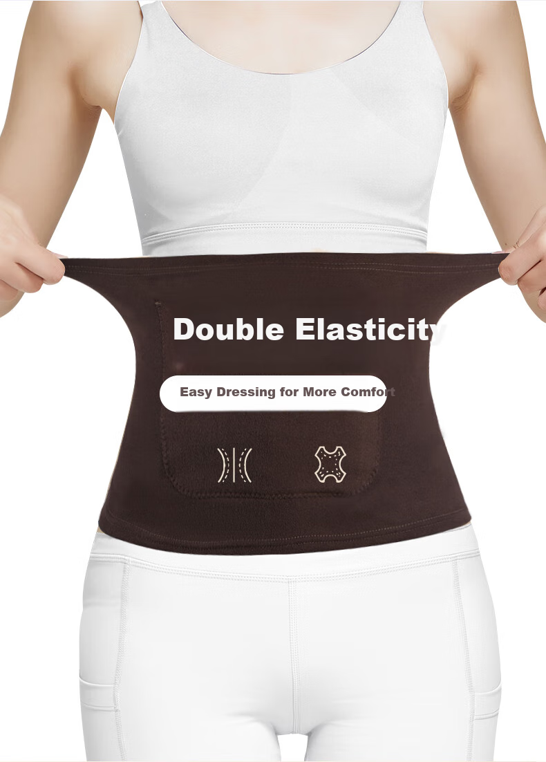 NAILEKESI N Thermal Waist Support Belt Warm Stomach and Abdomen Self-Heating Women's Cold Protection Elderly Winter Brace 4