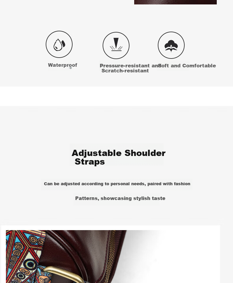 Aiqinghai Leather Handbag, Women's Crossbody Bag, Shoulder Bag, Pillow Bag, Brand Birthday Mother's Day Gift, Practical Present for Mom 5
