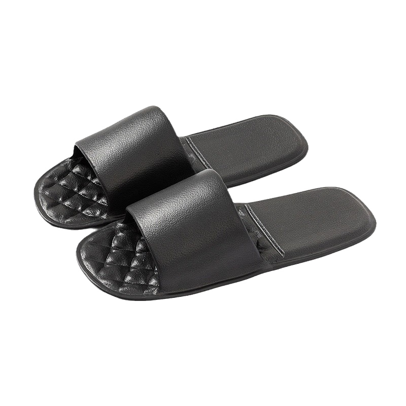 GUOLUOFEI Portable Folding Slippers for Travel, Couples, Outdoor Use, Summer, Bathroom, Shower Room, Indoor Sandals, Gray, Size S