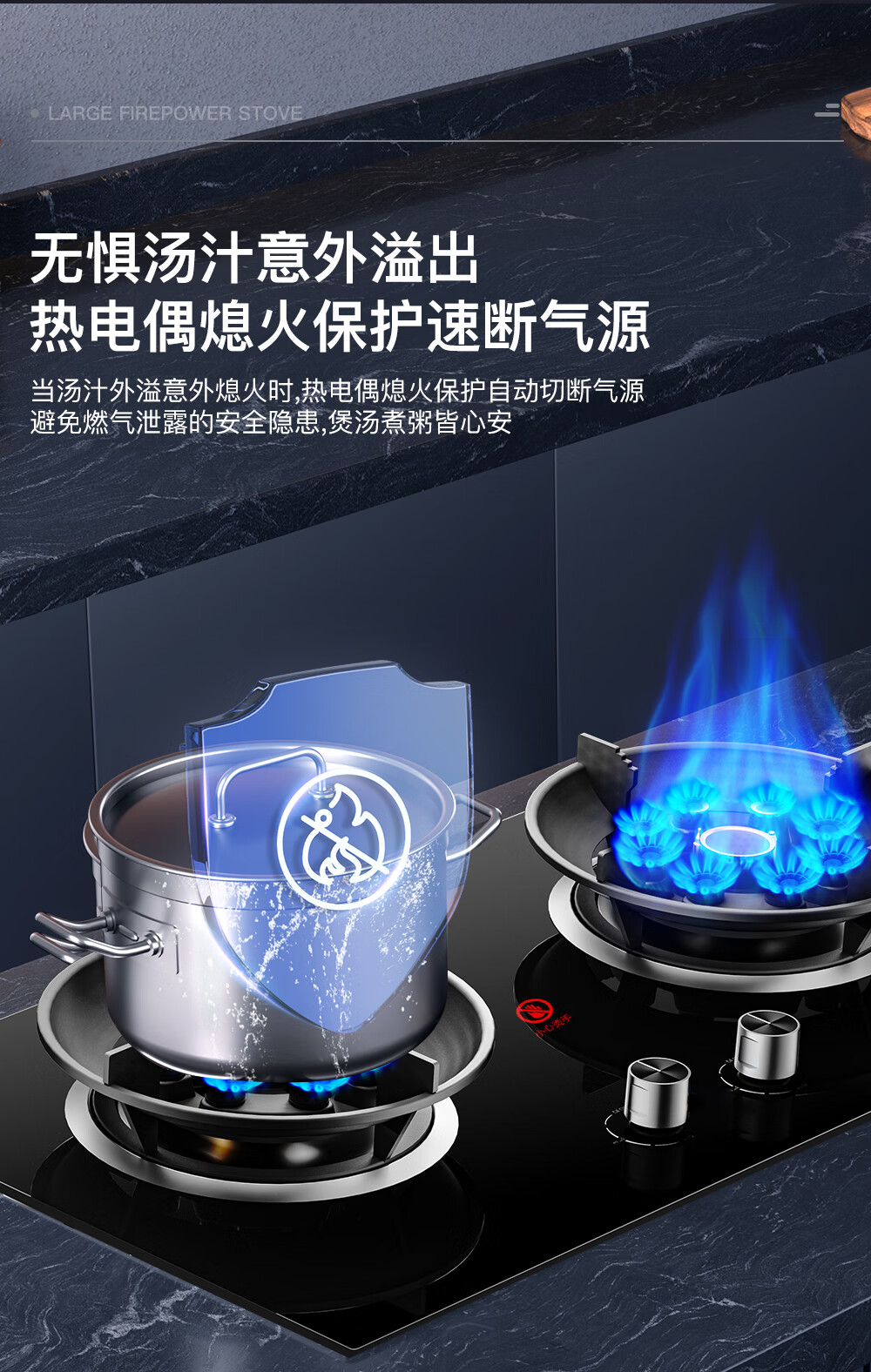 Royalstar Gas Stove, Dual Burner for Home Use, 5.0kW High Heat Output, Built-In And Countertop Dual-Use, Double Nine-Chamber Super Intense Flame JZY-B52 17
