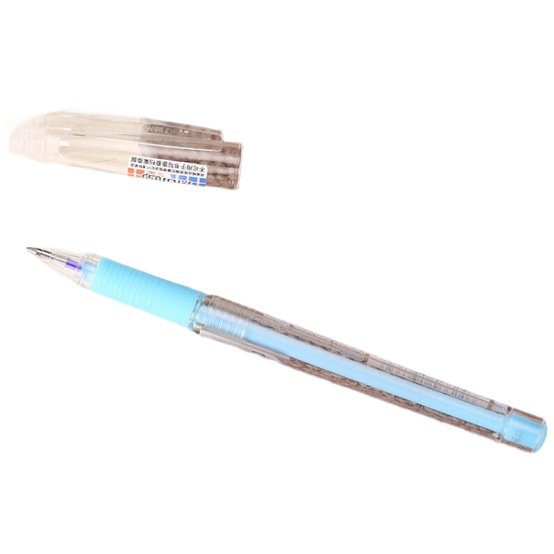 M&G Erasable Gel Pen 0.5mm Crystal Blue Bullet Tip Signature Pen with Pull-Cap, Student Ink Pen AKP61115B2, 12 Pens/box