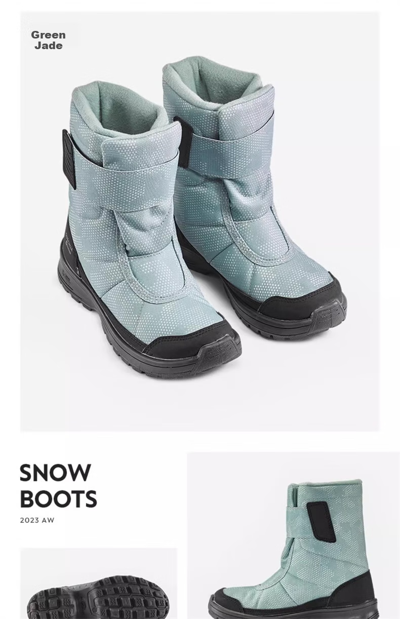 DECATHLON SH100 Children's Snow Boots, Thickened, Warm, Waterproof, Non-Slip, for Hiking And Mountaineering, Cotton Boots, Size 32-43, 4029 19