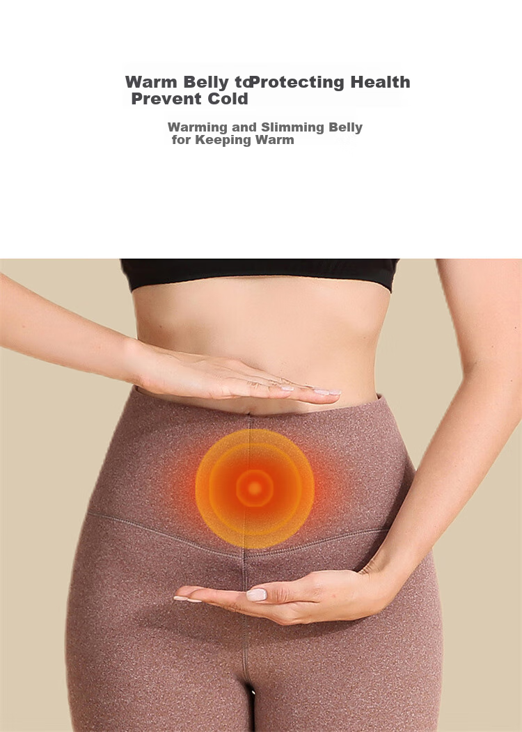 Hengyuanxiang [Best-Selling 50,000 Sets] Women's Thermal Underwear with Wool Knee Protection Patches, German Velvet High-Waist Seamless Autumn Pants Cotton Trousers, Dark Gray 30