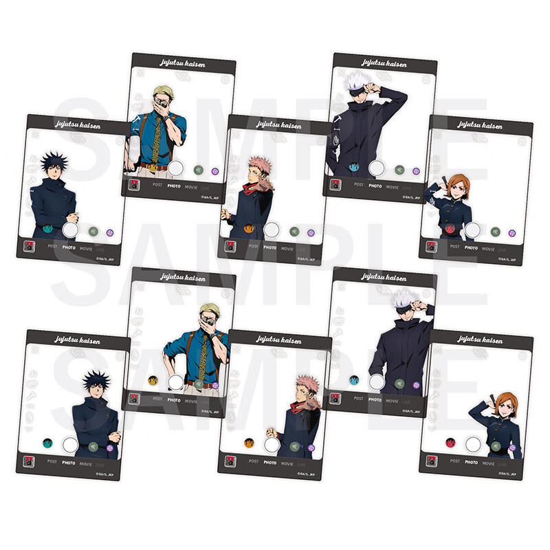 Y LINE Jujutsu Kaisen Tokyo Metro Limited Edition SNS-Style Transparent Card Guts Merchandise Guts Merchandise 10 Pieces Per Box for Ages 15 And up