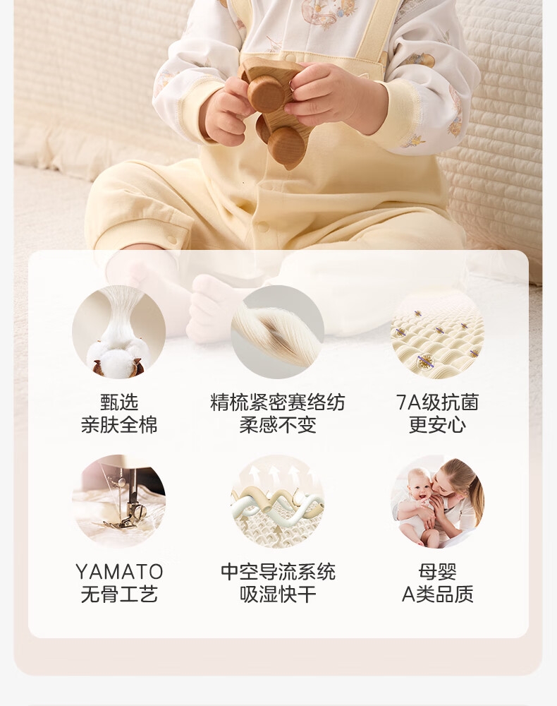 Shiyuejiejing, Baby Romper, Straight-Collar Bodysuit, Infant Onesie, Newborn Clothing 7