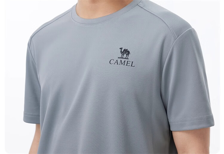 CAMEL Outdoor Quick-Dry T-Shirt, Summer Short-Sleeve Round Neck Mesh Breathable Sports Tee A15BAVV051A 19