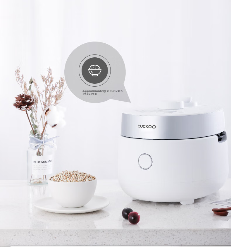 CUCKOO Korean Imported Dual-Pressure Mini Multifunctional Baby Food Smart Reservation Rice Cooker for 1-2 People, 1.5L CRP-MHTR0311FW 5